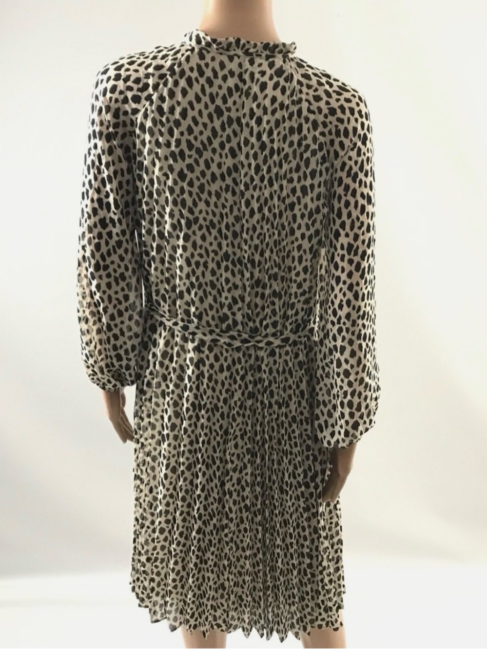 Ann Taylor Ocelot Print Pleated Dress - Picture 5 of 5